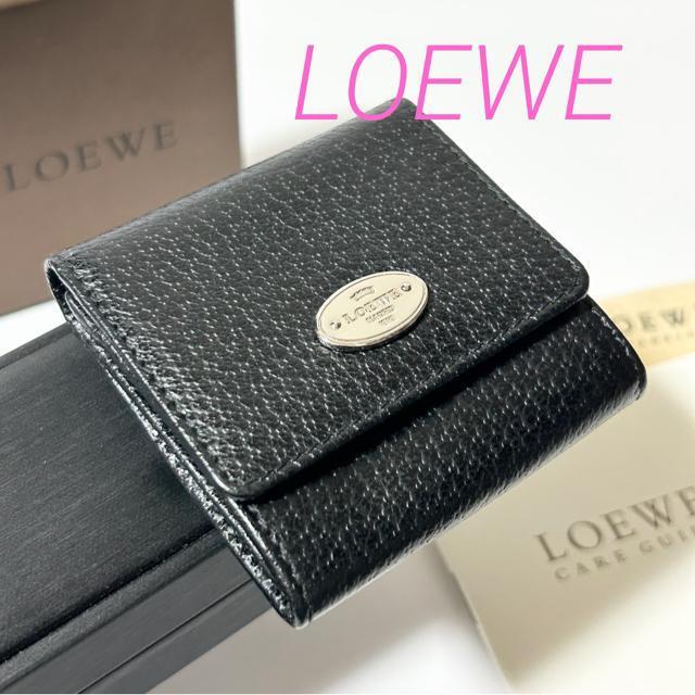 未使用品 LOEWE ロエベ レザー コインケース コインパース 小銭入れ ブラック < ブランド 未使用品 LOEWE ロエベ レザー コインケース コインパース 小銭入れ ブラック < ブランドの
