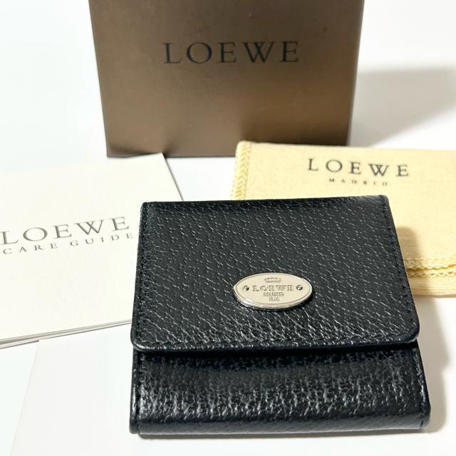 未使用品 LOEWE ロエベ レザー コインケース コインパース 小銭入れ ブラック < ブランド 未使用品 LOEWE ロエベ レザー コインケース コインパース 小銭入れ ブラック < ブランドの