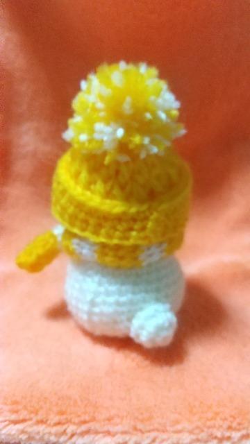 うさ雪だるま*編みぐるみ(山吹色) < ペット/手芸/園芸 うさ雪だるま*編みぐるみ(山吹色) < ペット/手芸/園芸の