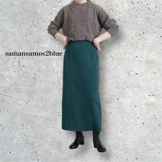 新品 samansamos2blue★ サイドスリットタイトスカート < 女性ファッション 新品 samansamos2blue★ サイドスリットタイトスカート < 女性ファッションの