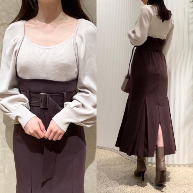 snidel★ニットドッキングマーメイドワンピース★ < ブランド snidel★ニットドッキングマーメイドワンピース★ < ブランドの