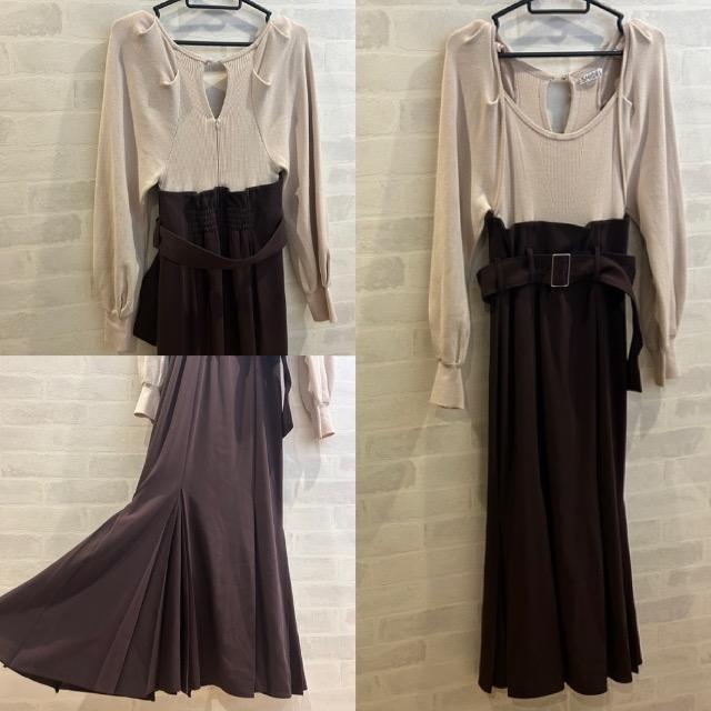 snidel★ニットドッキングマーメイドワンピース★ < ブランド snidel★ニットドッキングマーメイドワンピース★ < ブランドの