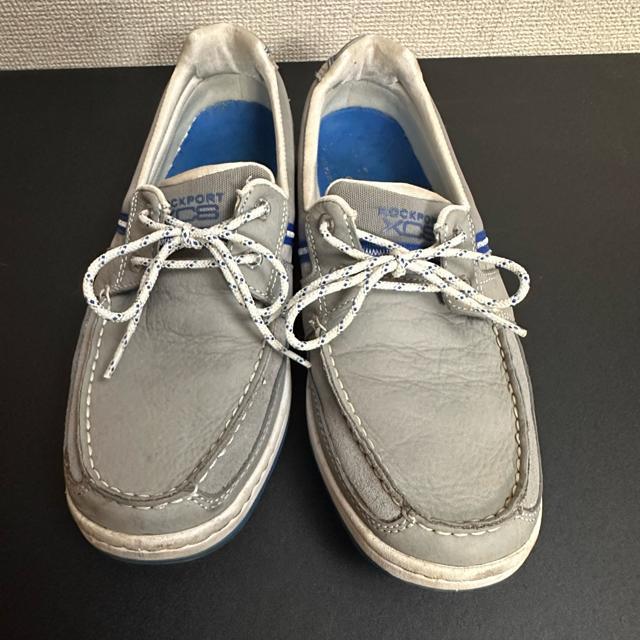 �yROCKPORT�z���b�N�|�[�g ���U�[ �f�b�L�V���[�Y 25cm �� �j���t�@�b�V������ 