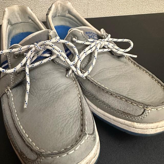 �yROCKPORT�z���b�N�|�[�g ���U�[ �f�b�L�V���[�Y 25cm �� �j���t�@�b�V������ 