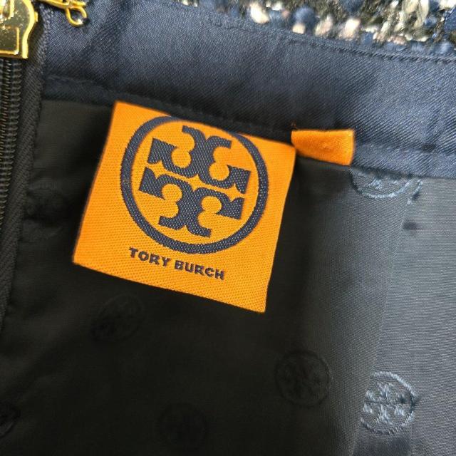 �g���[�o�[�`�@TORY BURCH�@�l�C�r�[ �c�C�[�h �^�C�g�X�J�[�g�@1135 �� �u�����h�� 