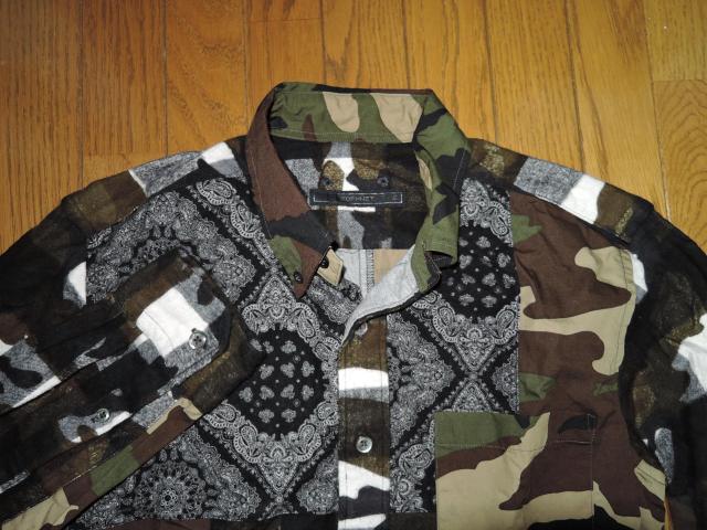 SOPHNET.ソフネットMULTI MIX FLANNEL B.D SHIRT 迷彩 ペイズリー柄ミックス フランネルシャツ S < ブランド  SOPHNET.ソフネットMULTI MIX FLANNEL B.D SHIRT 迷彩 ペイズリー柄ミックス フランネルシャツ S < ブランドの