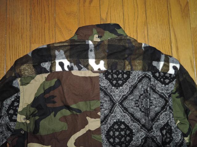 SOPHNET.ソフネットMULTI MIX FLANNEL B.D SHIRT 迷彩 ペイズリー柄ミックス フランネルシャツ S < ブランド  SOPHNET.ソフネットMULTI MIX FLANNEL B.D SHIRT 迷彩 ペイズリー柄ミックス フランネルシャツ S < ブランドの