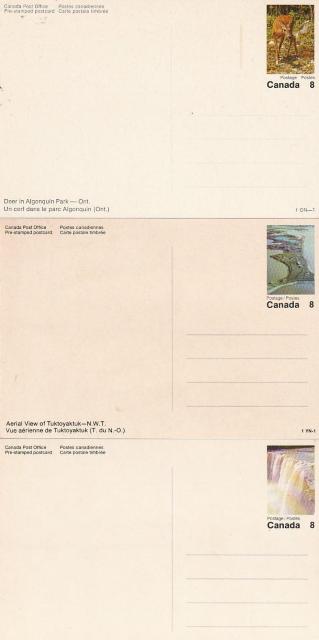 カナダ 郵便絵はがき8¢1970年代 3種【F-8】 < ホビー カナダ 郵便絵はがき8¢1970年代 3種【F-8】 < ホビーの