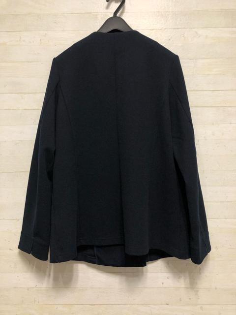 新品☆LL♪紺系♪ノーカラーのダブルジャケット♪合わせやすい♪☆Q363 < 女性ファッション  新品☆LL♪紺系♪ノーカラーのダブルジャケット♪合わせやすい♪☆Q363 < 女性ファッションの