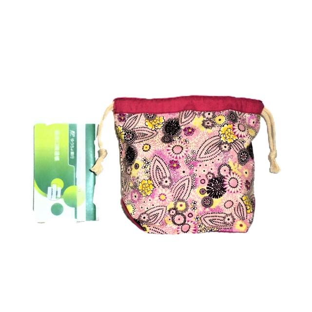 【底マチ幅が広い巾着】◆【Flower Shower】◆裏地あり巾着 < 女性ファッション 【底マチ幅が広い巾着】◆【Flower Shower】◆裏地あり巾着 < 女性ファッションの