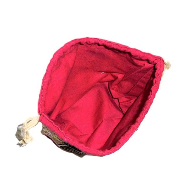 【底マチ幅が広い巾着】◆【Flower Shower】◆裏地あり巾着 < 女性ファッション 【底マチ幅が広い巾着】◆【Flower Shower】◆裏地あり巾着 < 女性ファッションの