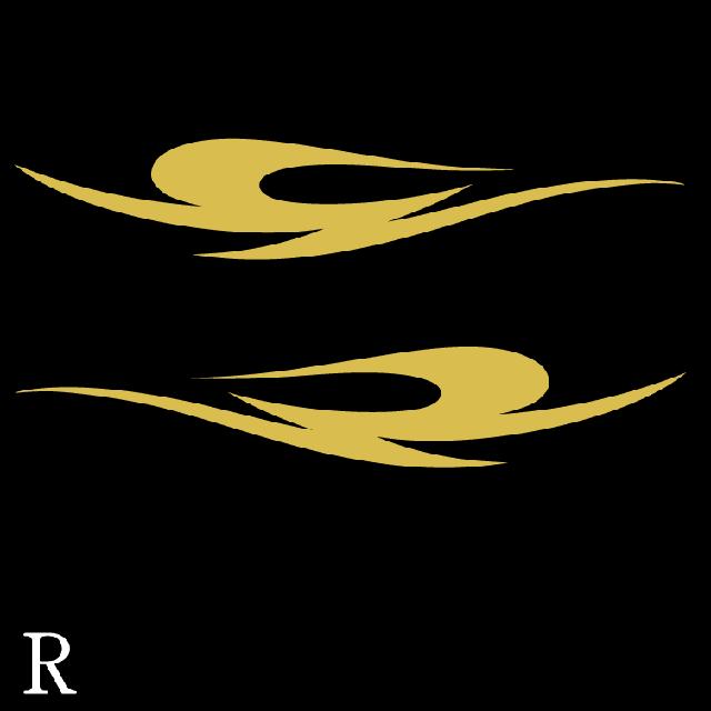 ファイヤーパターンステッカー R 50センチ 2枚組 < 自動車/バイク ファイヤーパターンステッカー R 50センチ 2枚組 < 自動車/バイク