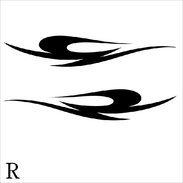 ファイヤーパターンステッカー R 50センチ 2枚組 < 自動車/バイク ファイヤーパターンステッカー R 50センチ 2枚組 < 自動車/バイク