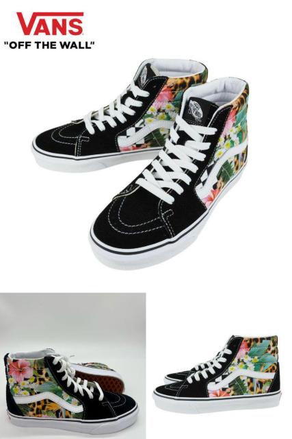 激レア USA購入 ハイビスカス花柄 バンズ【Vans Sk8-Hi】27.0a < ブランド  激レア USA購入 ハイビスカス花柄 バンズ【Vans Sk8-Hi】27.0a  < ブランドの