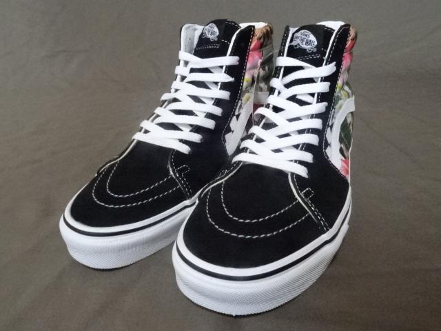 激レア USA購入 ハイビスカス花柄 バンズ【Vans Sk8-Hi】27.0a < ブランド  激レア USA購入 ハイビスカス花柄 バンズ【Vans Sk8-Hi】27.0a < ブランドの