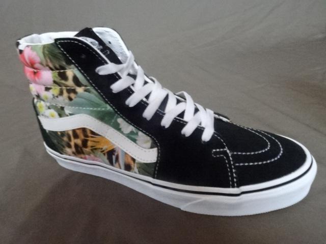 激レア USA購入 ハイビスカス花柄 バンズ【Vans Sk8-Hi】27.0a < ブランド  激レア USA購入 ハイビスカス花柄 バンズ【Vans Sk8-Hi】27.0a < ブランドの