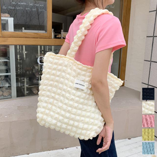 送料無料 新品 ぽこぽこトートバッグ ワッフル風バッグ < 女性ファッション  送料無料 新品 ぽこぽこトートバッグ ワッフル風バッグ  < 女性ファッションの