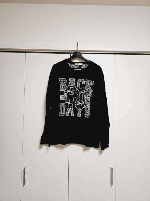 ILL'S  黒 ペイズリー柄英字 ロンT XL < 男性ファッション  ILL'S  黒 ペイズリー柄英字 ロンT XL  < 男性ファッションの