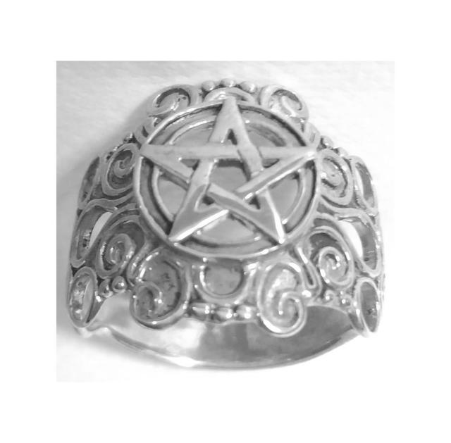 PeterStone: Scrollwork Pentacle Ring < 女性アクセサリー/時計  PeterStone: Scrollwork Pentacle Ring < 女性アクセサリー/時計の