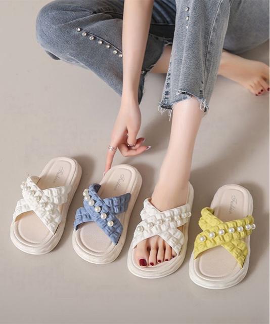 送料無料 新品 クロスベルト厚底サンダルスリッパサンダル < 女性ファッション  送料無料 新品 クロスベルト厚底サンダルスリッパサンダル  < 女性ファッションの