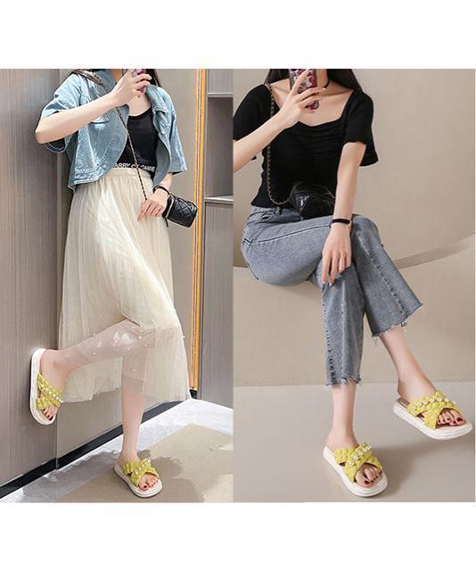 送料無料 新品 クロスベルト厚底サンダルスリッパサンダル < 女性ファッション  送料無料 新品 クロスベルト厚底サンダルスリッパサンダル < 女性ファッションの