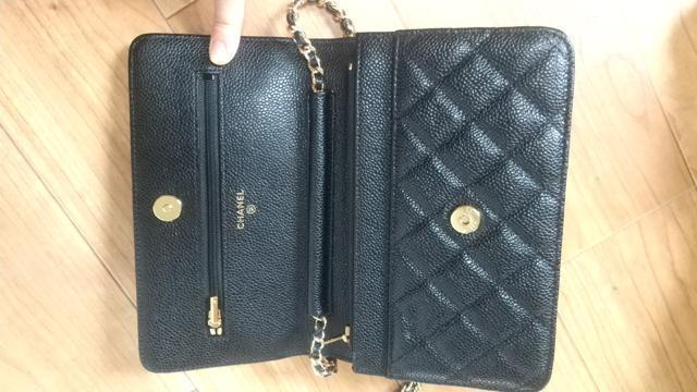 CHANEL シャネル キャビアスキン マトラッセ チェーンウォレット ショルダー < ブランド  CHANEL シャネル キャビアスキン マトラッセ チェーンウォレット ショルダー < ブランドの