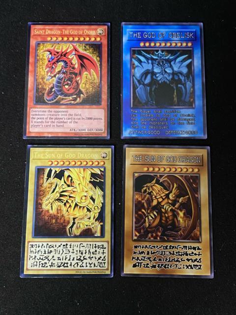 【超豪華】三幻神 オシリス ラー オベリスク プレート仕様 4枚セット 希少 遊戯王 < トレーディングカード 【超豪華】三幻神 オシリス ラー オベリスク プレート仕様 4枚セット 希少 遊戯王 < トレーディングカードの