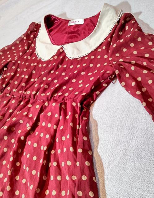 美品★春物★ワンピース★膝丈スカート★CHU XXX★ドット柄★可愛い★スッポリ★春服★レディースワンピース★子供服★送料無料 < キッズ/ベビー 美品★春物★ワンピース★膝丈スカート★CHU XXX★ドット柄★可愛い★スッポリ★春服★レディースワンピース★子供服★送料無料 < キッズ/ベビーの