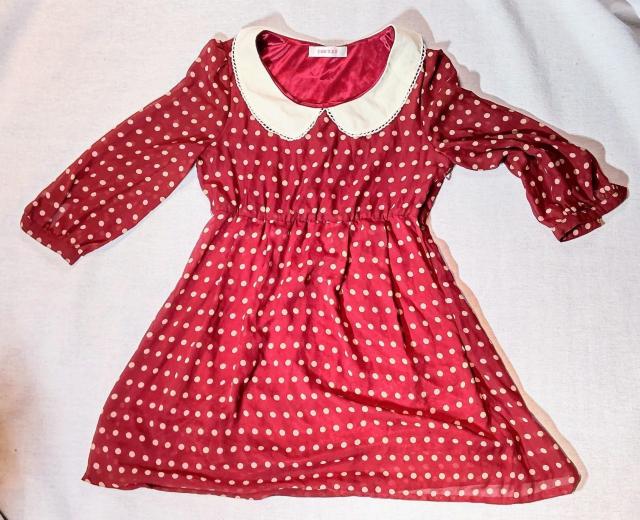 美品★春物★ワンピース★膝丈スカート★CHU XXX★ドット柄★可愛い★スッポリ★春服★レディースワンピース★子供服★送料無料 < キッズ/ベビー 美品★春物★ワンピース★膝丈スカート★CHU XXX★ドット柄★可愛い★スッポリ★春服★レディースワンピース★子供服★送料無料 < キッズ/ベビーの