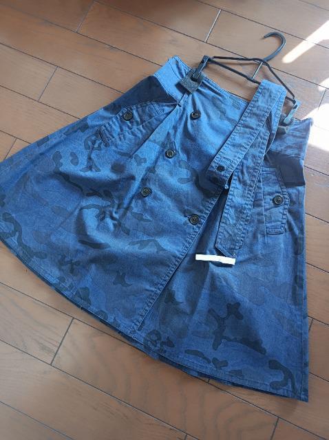 レア希少★HYDROGEN★デニム迷彩柄スカート★カッコイイ素敵★クリーニング済み★ハイドロゲン★ < 女性ファッション レア希少★HYDROGEN★デニム迷彩柄スカート★カッコイイ素敵★クリーニング済み★ハイドロゲン★ < 女性ファッションの