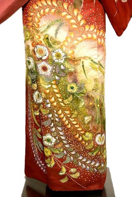 【最高峰】新品同様 辻が花【吉野一廉】甚三紅と深緋色 銀通し地 クリーニング済 訪問着 身丈162cm 裄丈66cm T3574 < 女性ファッション 【最高峰】新品同様 辻が花【吉野一廉】甚三紅と深緋色 銀通し地 クリーニング済 訪問着 身丈162cm 裄丈66cm T3574 < 女性ファッションの