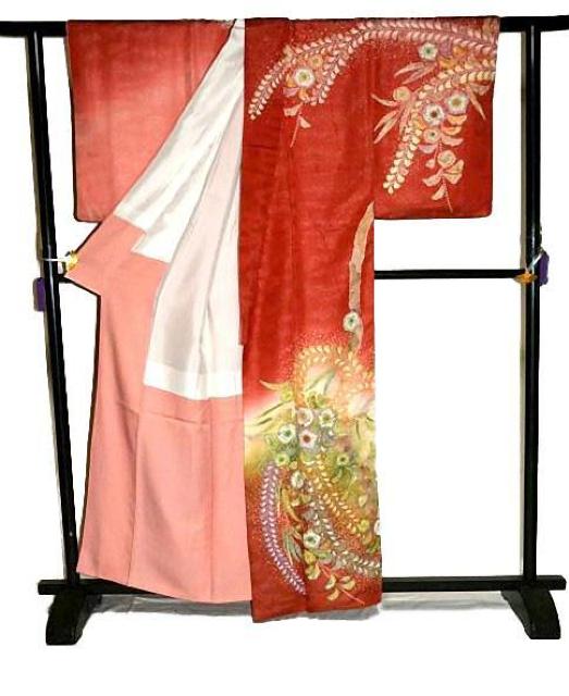 【最高峰】新品同様 辻が花【吉野一廉】甚三紅と深緋色 銀通し地 クリーニング済 訪問着 身丈162cm 裄丈66cm T3574 < 女性ファッション 【最高峰】新品同様 辻が花【吉野一廉】甚三紅と深緋色 銀通し地 クリーニング済 訪問着 身丈162cm 裄丈66cm T3574 < 女性ファッションの