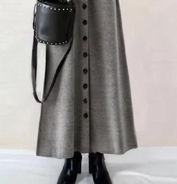 〜3L4L*ぽわん袖スタンドリブネック前ボタンニットワンヒ < 女性ファッション 〜3L4L*ぽわん袖スタンドリブネック前ボタンニットワンヒ < 女性ファッションの