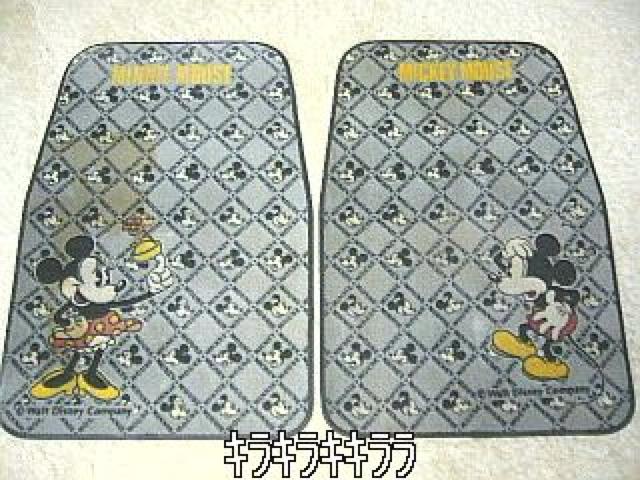 ●ミッキーマウス&ミニーマウス★フロント用フロアーマット<2枚組> < 自動車/バイク ●ミッキーマウス&ミニーマウス★フロント用フロアーマット<2枚組> < 自動車/バイク