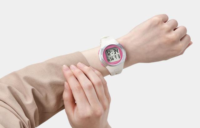 電波時計内蔵万歩計 ウォッチ万歩計 DEMPAMANPO TM-510(W/P) ホワイト×ピンク (腕時計型歩数計 < ヘルス/ビューティー 電波時計内蔵万歩計 ウォッチ万歩計 DEMPAMANPO TM-510(W/P) ホワイト×ピンク (腕時計型歩数計 < ヘルス/ビューティーの