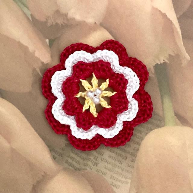 ハンドメイド♪レース編みお花のモチーフ < 女性ファッション  ハンドメイド♪レース編みお花のモチーフ  < 女性ファッションの