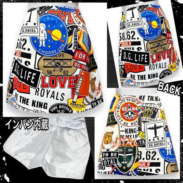 【新品】インパン内蔵☆ロゴマーク柄ミニスカート < 女性ファッション  【新品】インパン内蔵☆ロゴマーク柄ミニスカート  < 女性ファッションの