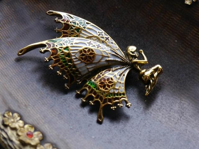 新品アンティーク調ゴシック妖精フェアリーブローチ  < 女性アクセサリー/時計  新品アンティーク調ゴシック妖精フェアリーブローチ  < 女性アクセサリー/時計の