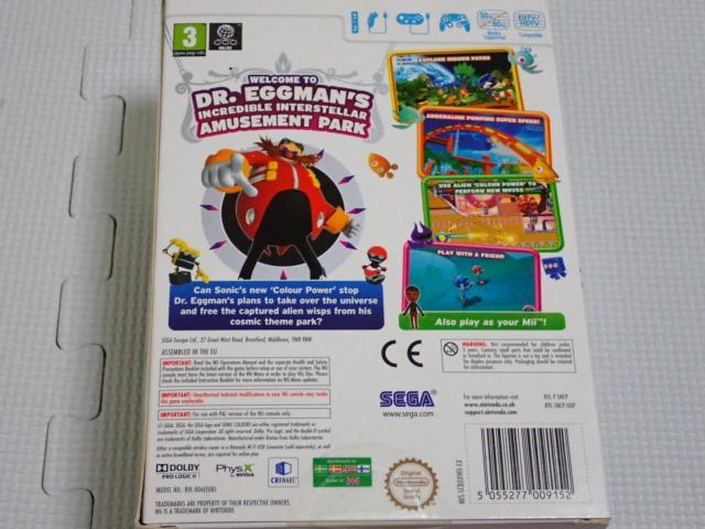 WiiSONIC COLORS CO EU LIMITED EDITION PACK  Q[{/\tg 