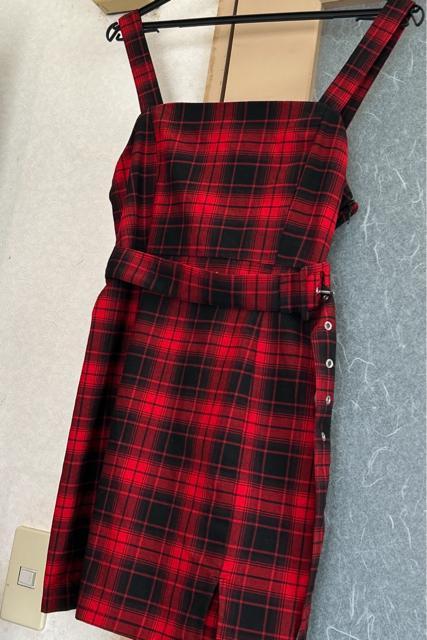 赤 黒 レッド ブラック チェック ジャンスカ ジャンパースカート < 女性ファッション 赤 黒 レッド ブラック チェック ジャンスカ ジャンパースカート < 女性ファッションの