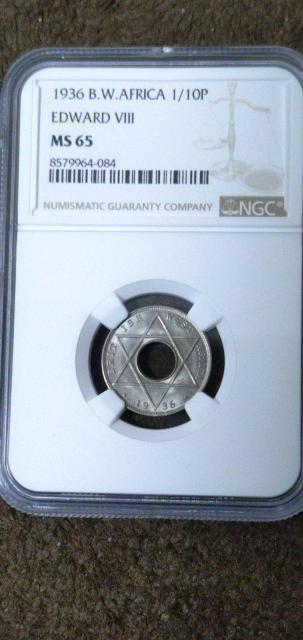 【稀少品】1936年 英領西アフリカ1/10ペニー エドワード8世硬貨 < ホビー 【稀少品】1936年 英領西アフリカ1/10ペニー エドワード8世硬貨 < ホビーの