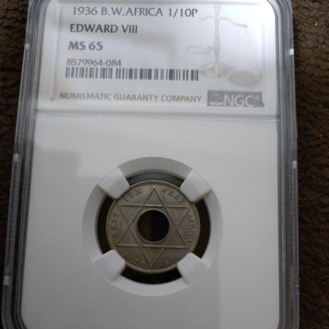 【稀少品】1936年 英領西アフリカ1/10ペニー エドワード8世硬貨 < ホビー 【稀少品】1936年 英領西アフリカ1/10ペニー エドワード8世硬貨 < ホビーの