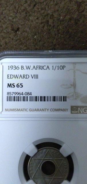 【稀少品】1936年 英領西アフリカ1/10ペニー エドワード8世硬貨 < ホビー 【稀少品】1936年 英領西アフリカ1/10ペニー エドワード8世硬貨 < ホビーの