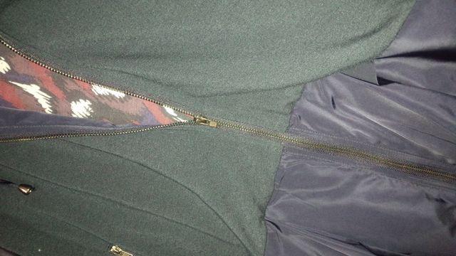 ネイビー フードパーカーベスト 丈長 チュニック丈 異素材M < 女性ファッション  ネイビー フードパーカーベスト 丈長 チュニック丈 異素材M < 女性ファッションの