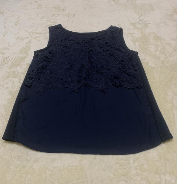 レースシフォンノースリーブトップス < 女性ファッション  レースシフォンノースリーブトップス < 女性ファッションの