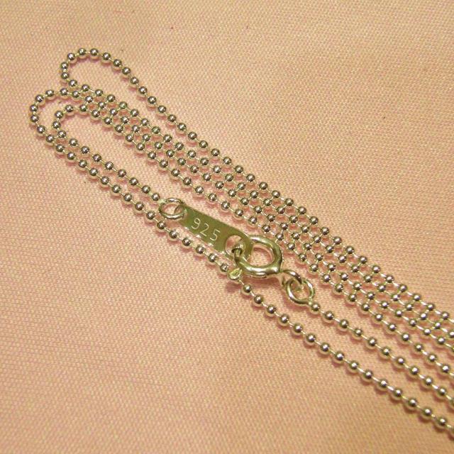 細めボールチェーンネックレス 60cm 1.2mm玉 Silver925 < 女性アクセサリー/時計 細めボールチェーンネックレス 60cm 1.2mm玉 Silver925 < 女性アクセサリー/時計の