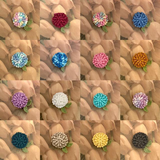 ハンドメイド♪レース編み コイル編みのお花モチーフブローチ < 女性ファッション  ハンドメイド♪レース編み コイル編みのお花モチーフブローチ < 女性ファッションの