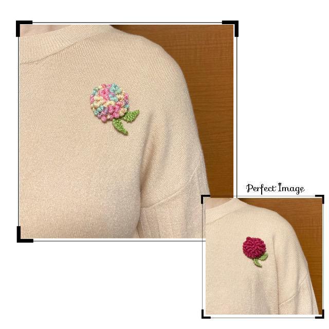 ハンドメイド♪レース編み コイル編みのお花モチーフブローチ < 女性ファッション  ハンドメイド♪レース編み コイル編みのお花モチーフブローチ < 女性ファッションの