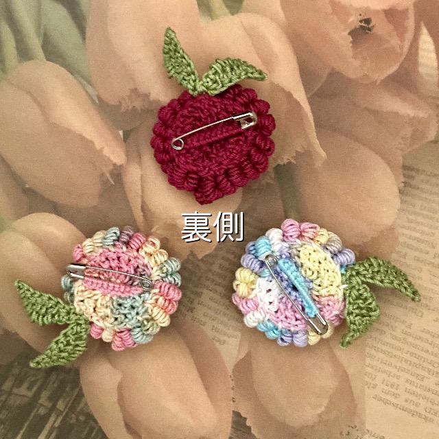 ハンドメイド♪レース編み コイル編みのお花モチーフブローチ < 女性ファッション  ハンドメイド♪レース編み コイル編みのお花モチーフブローチ < 女性ファッションの
