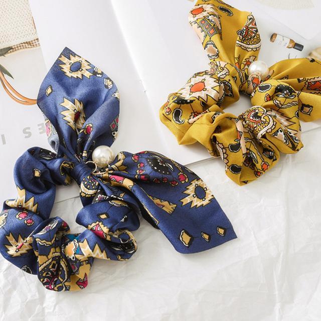 送料無料 新品 スカーフ シュシュ ヘアゴム 蝶結び リボン ヘアアクセサリー < 女性アクセサリー/時計  送料無料 新品 スカーフ シュシュ ヘアゴム 蝶結び リボン ヘアアクセサリー < 女性アクセサリー/時計の